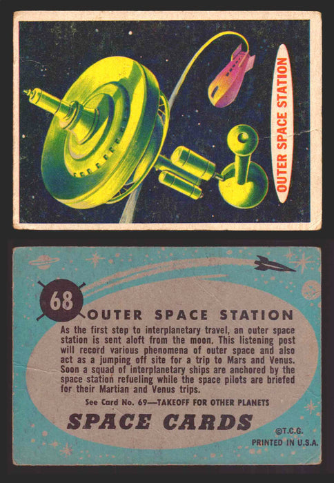 1957 Space Cards Topps Vintage Trading Cards #1-88 You Pick Singles 68   Outer Space Station  - TvMovieCards.com