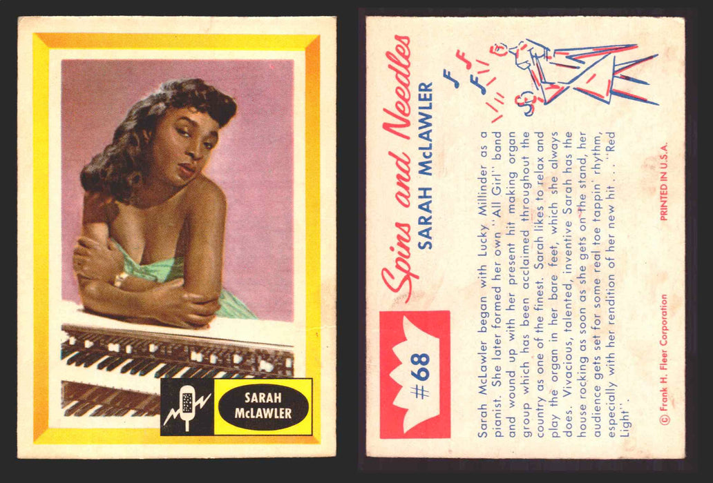 1960 Spins and Needles Vintage Trading Cards You Pick Singles #1-#80 Fleer 68   Sarah McLawler  - TvMovieCards.com