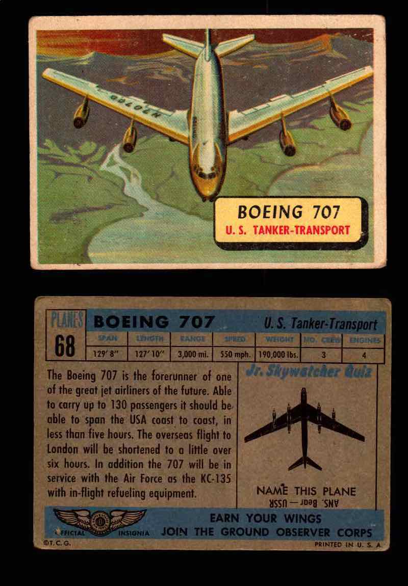 1957 Planes Series II Topps Vintage Card You Pick Singles #61-120 #68  - TvMovieCards.com