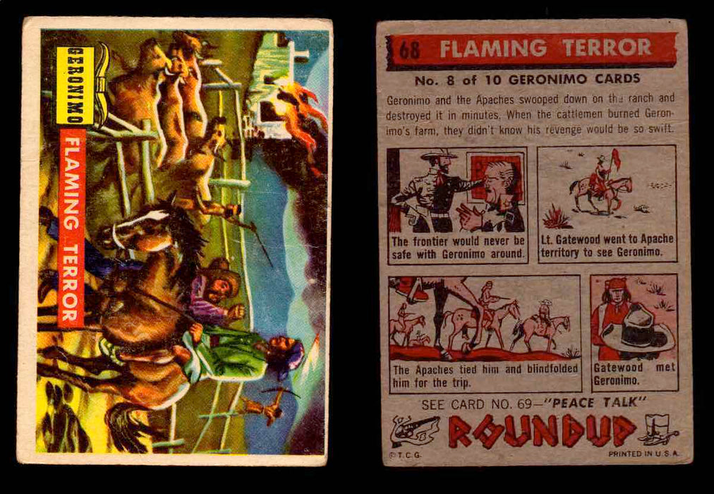 1956 Western Roundup Topps Vintage Trading Cards You Pick Singles #1-80 #68  - TvMovieCards.com