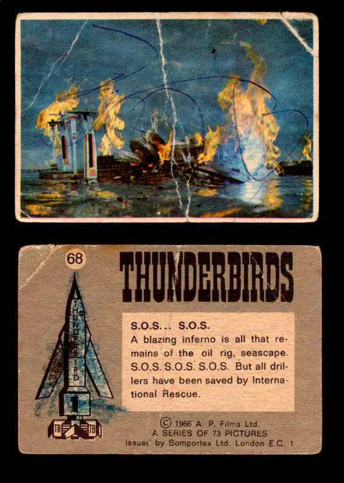 Thunderbirds Vintage Trading Card Singles #1-72 Somportex 1966 #68  - TvMovieCards.com
