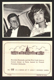 1964 The Story of John F. Kennedy JFK Topps Trading Card You Pick Singles #1-77 #68  - TvMovieCards.com