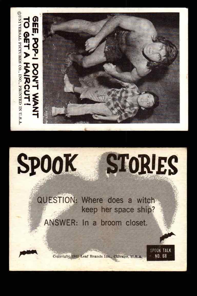 1961 Spook Stories Series 1 Leaf Vintage Trading Cards You Pick Singles #1-#72 #68  - TvMovieCards.com
