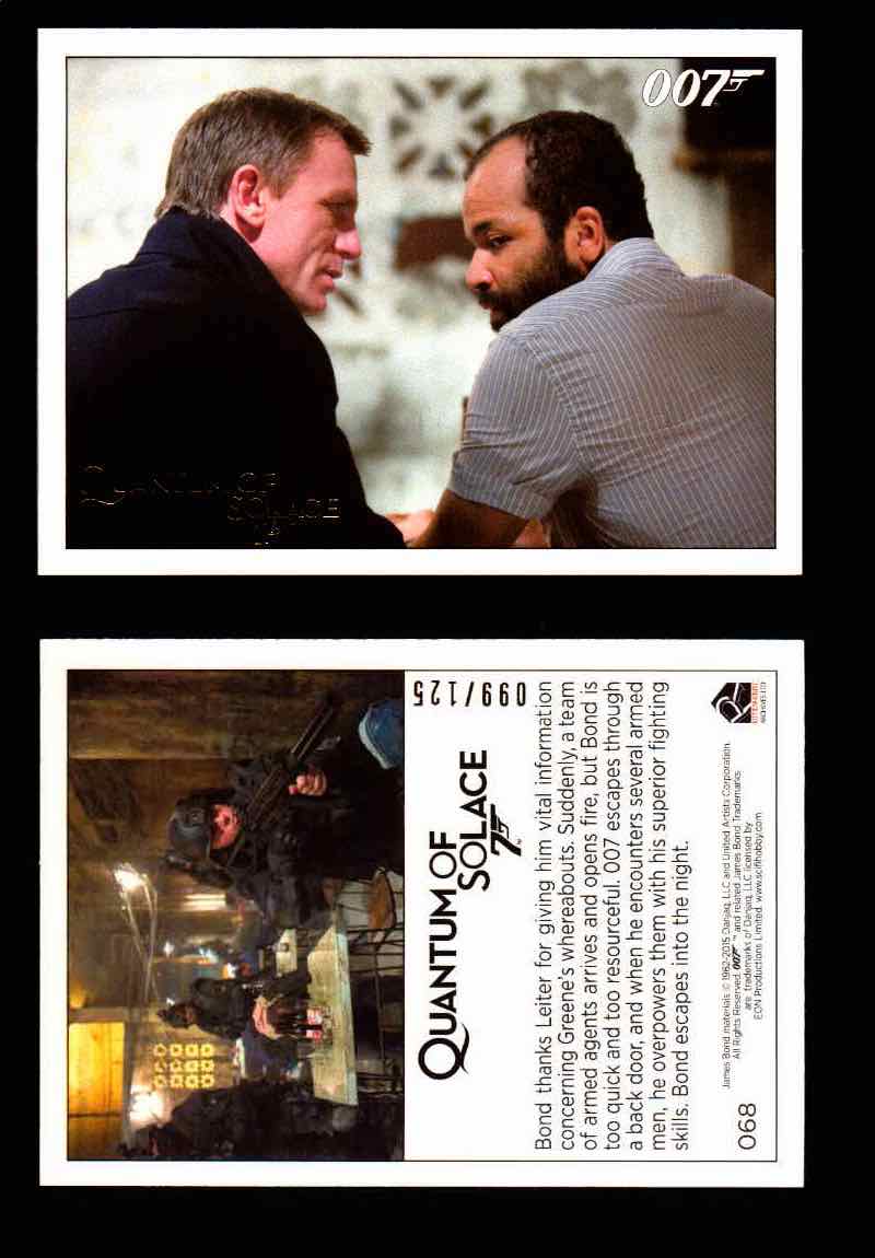 James Bond Archives Quantum of Solace Gold Parallel You Pick Single Cards #1-90 #68  - TvMovieCards.com