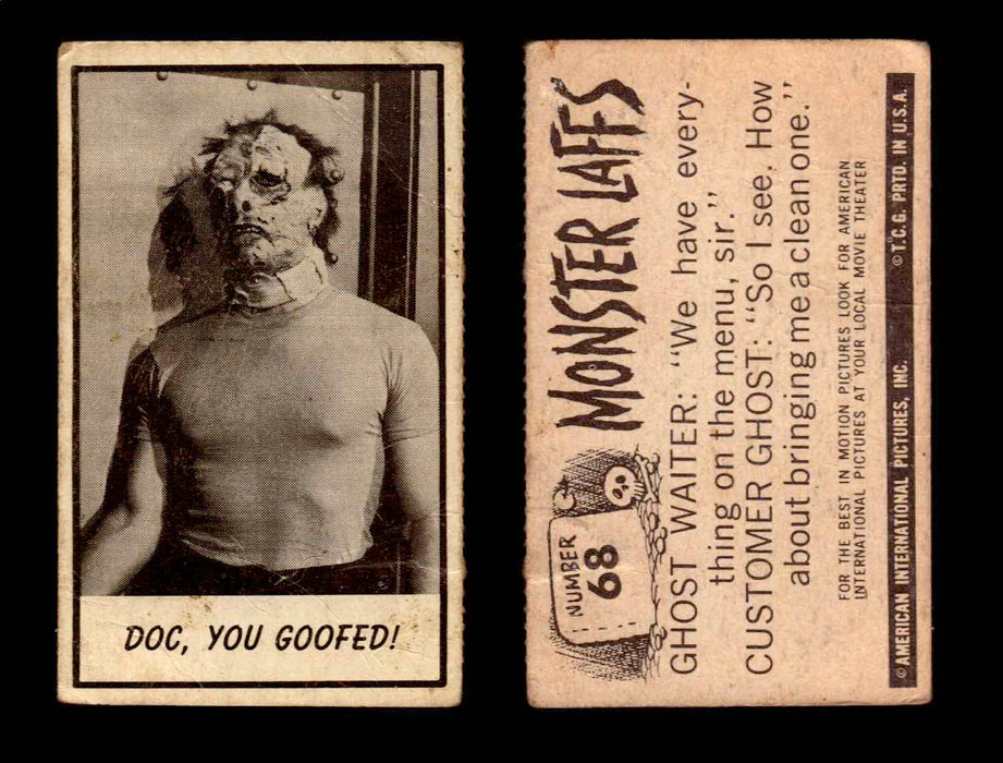 1966 Monster Laffs Midgee Vintage Trading Card You Pick Singles #1-108 Horror #68  - TvMovieCards.com