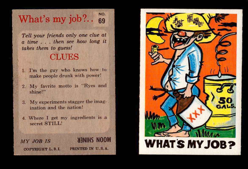 1965 What's my Job? Leaf Vintage Trading Cards You Pick Singles #1-72 #69  - TvMovieCards.com