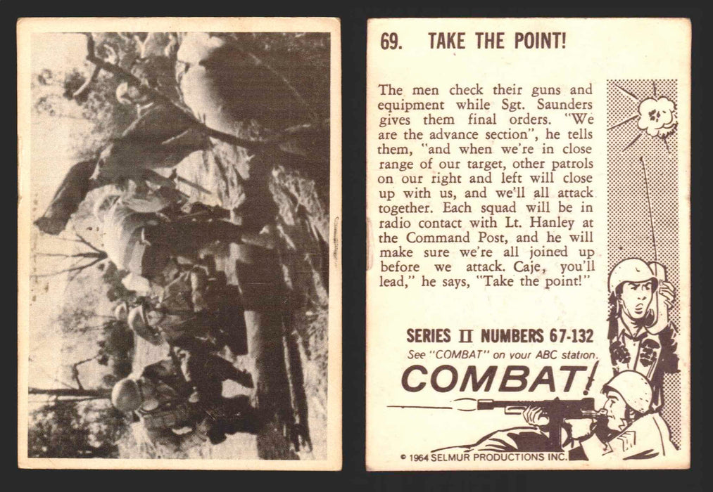 1964 Combat Series II Donruss Selmur Vintage Card You Pick Singles #67-132 69   Take the Point!  - TvMovieCards.com