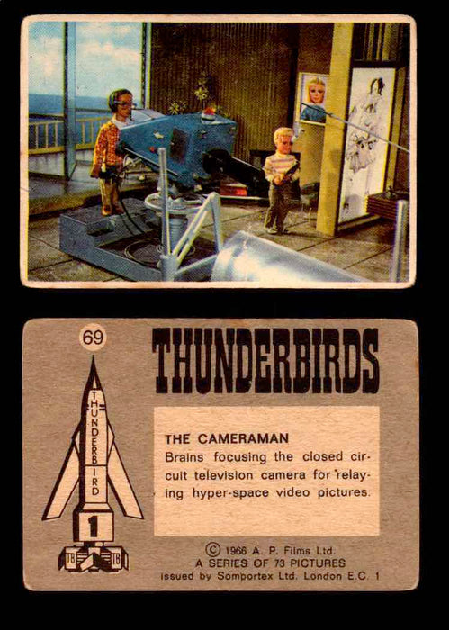 Thunderbirds Vintage Trading Card Singles #1-72 Somportex 1966 #69  - TvMovieCards.com