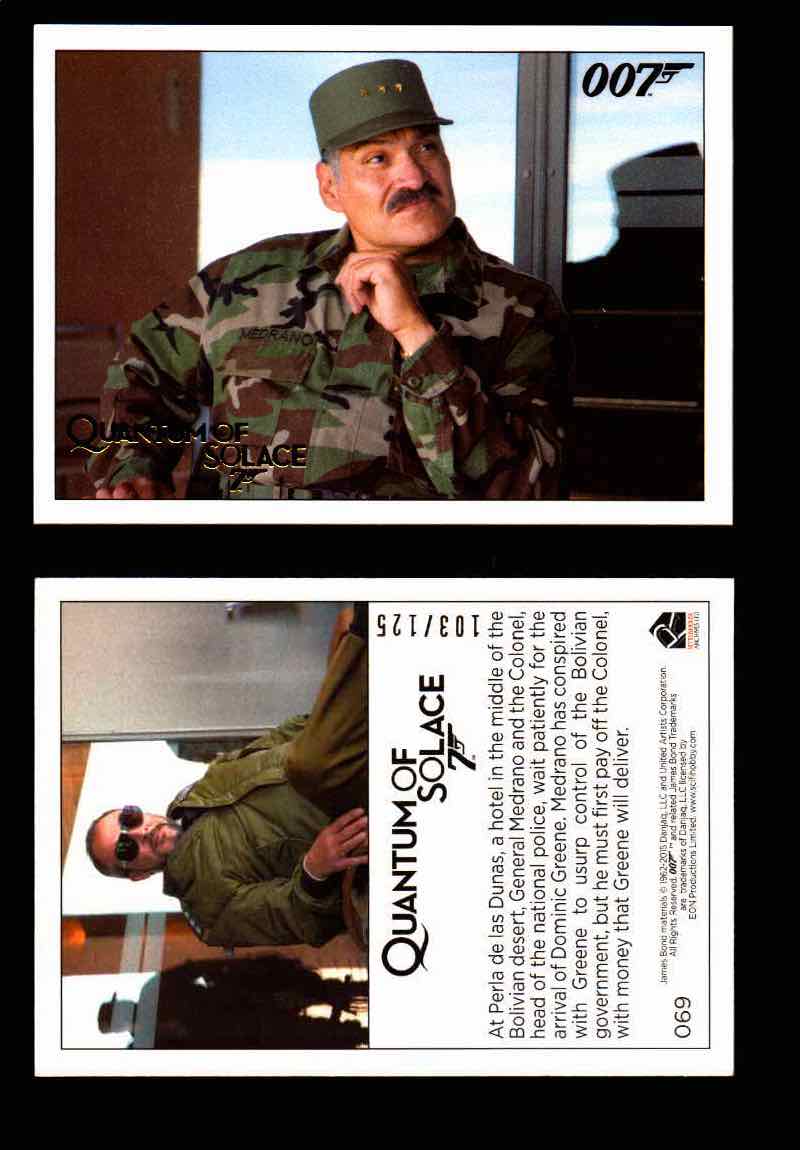 James Bond Archives Quantum of Solace Gold Parallel You Pick Single Cards #1-90 #69  - TvMovieCards.com