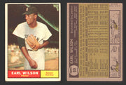 1961 Topps Baseball Trading Card You Pick Singles #1-#99 VG/EX #	69 Earl Wilson - Boston Red Sox  - TvMovieCards.com