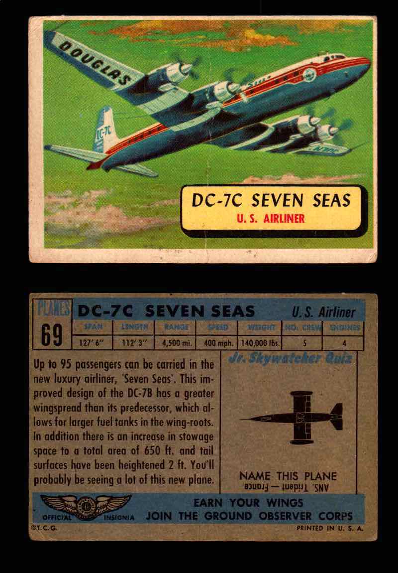 1957 Planes Series II Topps Vintage Card You Pick Singles #61-120 #69  - TvMovieCards.com