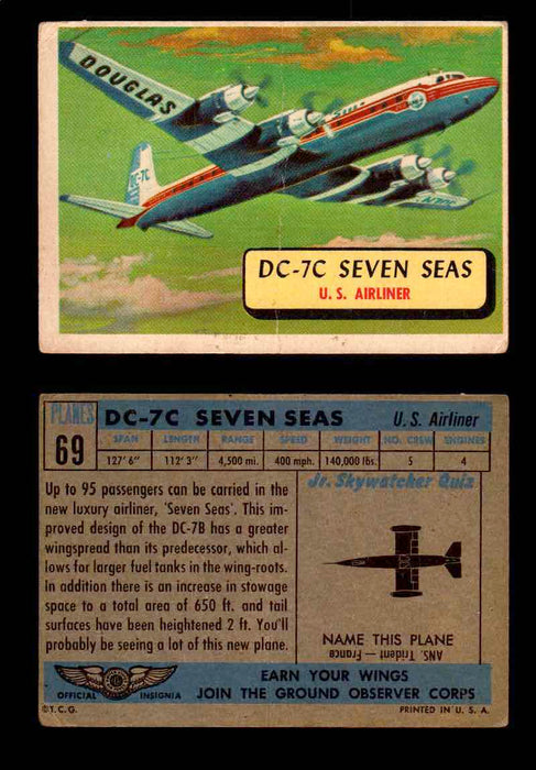 1957 Planes Series II Topps Vintage Card You Pick Singles #61-120 #69  - TvMovieCards.com