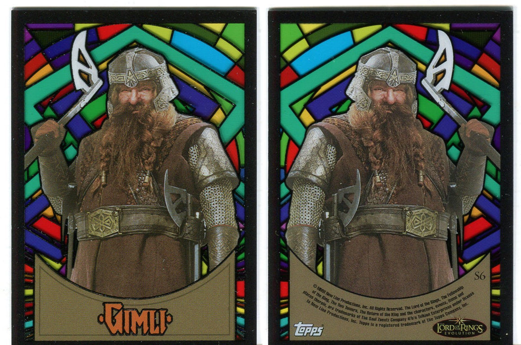 Lord of the Rings Evolution Stained Glass S1-S10 Chase Card You Pick Singles S6  - TvMovieCards.com