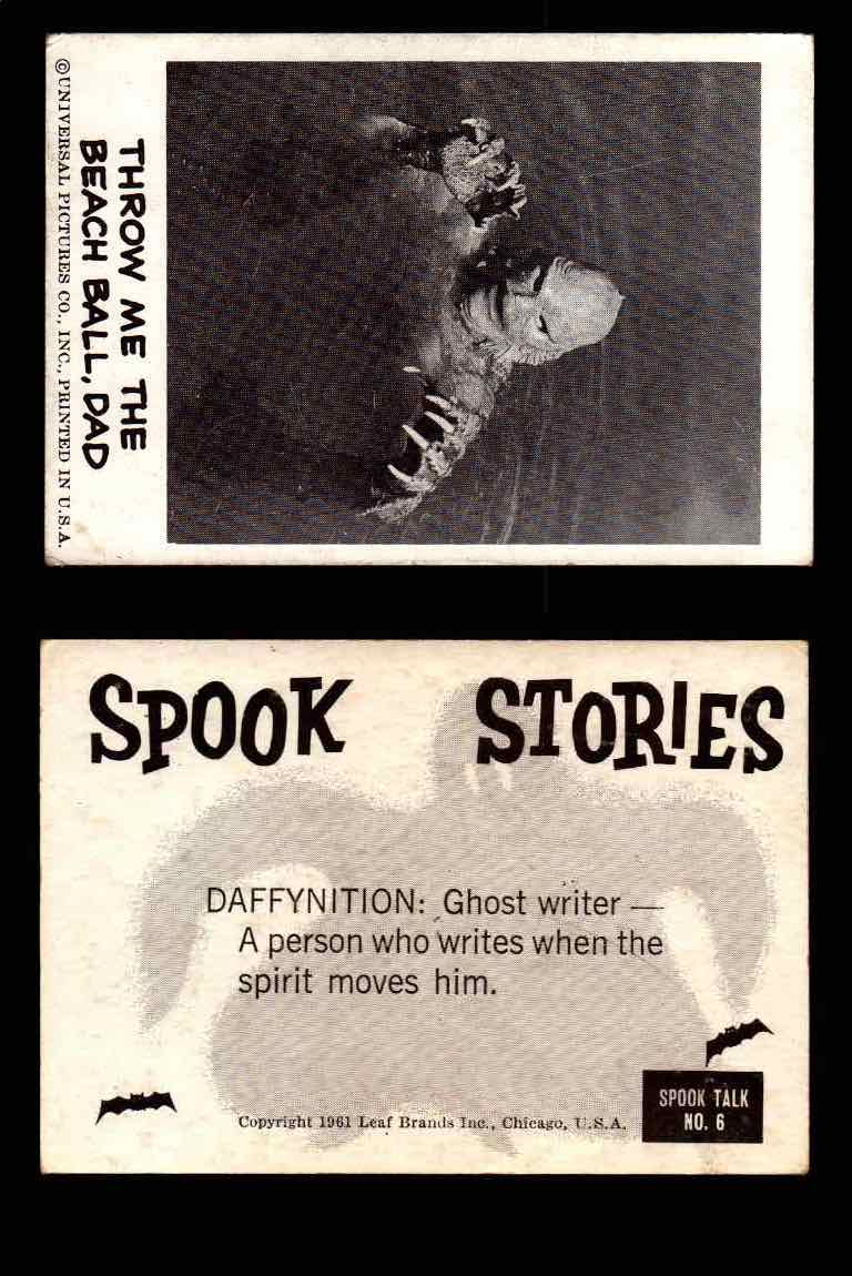 1961 Spook Stories Series 1 Leaf Vintage Trading Cards You Pick Singles #1-#72 #6  - TvMovieCards.com