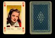 Vintage Hollywood Movie Stars Playing Cards You Pick Singles 6 - Heart - Coleen Gray  - TvMovieCards.com