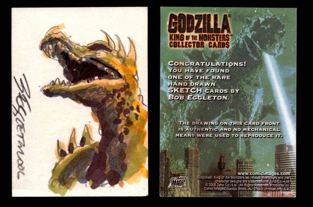 GODZILLA: KING OF THE MONSTERS Artist Sketch Trading Card You Pick Singles #6 Anguirus by Bob Eggleton  - TvMovieCards.com