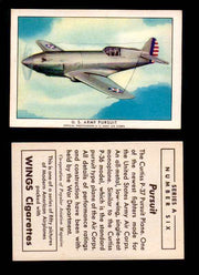 1940 Modern American Airplanes Series A Vintage Trading Cards Pick Singles #1-50 6 U.S. Army Pursuit (Curtiss P-37)  - TvMovieCards.com