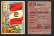 1956 Flags of the World Vintage Trading Cards You Pick Singles #1-#80 Topps 6	Peru  - TvMovieCards.com