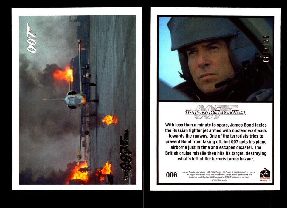 James Bond Archives 2014 Tomorrow Never Dies Gold Parallel Card You Pick Singles #6  - TvMovieCards.com