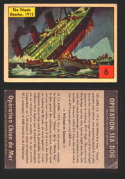 1954 Parkhurst Operation Sea Dogs You Pick Single Trading Cards #1-50 V339-9 6 Titanic Disaster  - TvMovieCards.com