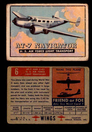 1952 Wings Topps TCG Vintage Trading Cards You Pick Singles #1-100 #6  - TvMovieCards.com