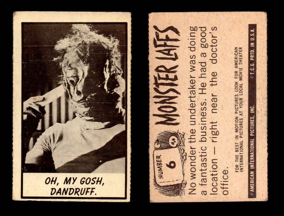 1966 Monster Laffs Midgee Vintage Trading Card You Pick Singles #1-108 Horror #6  - TvMovieCards.com