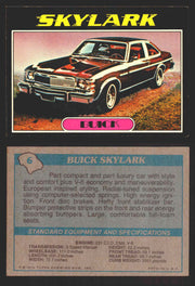 1976 Autos of 1977 Vintage Trading Cards You Pick Singles #1-99 Topps 6   Buick Skylark  - TvMovieCards.com