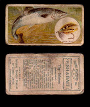 1910 Fish and Bait Imperial Tobacco Vintage Trading Cards You Pick Singles #1-50 #6 The Salmon  - TvMovieCards.com
