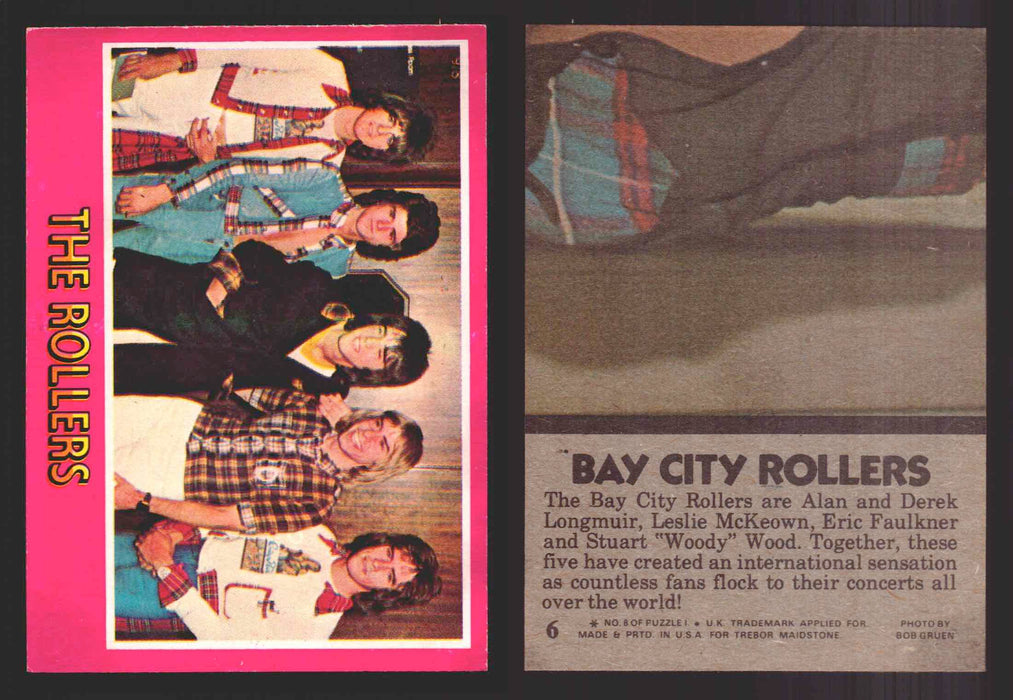 1975 Bay City Rollers Vintage Trading Cards You Pick Singles #1-66 Trebor 6   The Rollers  - TvMovieCards.com