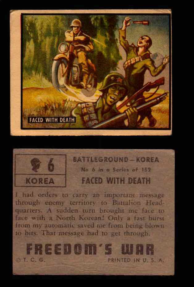 1950 Freedom's War Korea Topps Vintage Trading Cards You Pick Singles #1-100 #6  - TvMovieCards.com