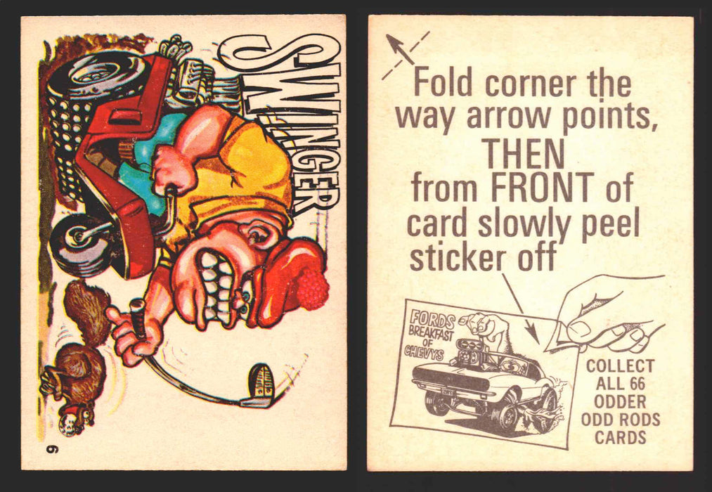 1970 Odder Odd Rods Donruss Vintage Trading Cards #1-66 You Pick Singles 6   Swinger  - TvMovieCards.com