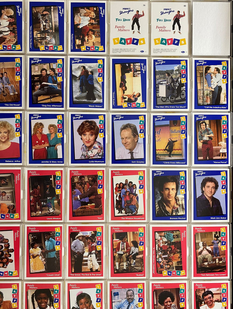Full House Family Matters Perfect Strangers "Laffs" Base Card Set 80 Cards   - TvMovieCards.com
