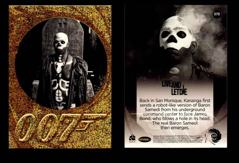 James Bond 50th Anniversary Series Two Gold Parallel Chase Card Singles #2-198 #70  - TvMovieCards.com