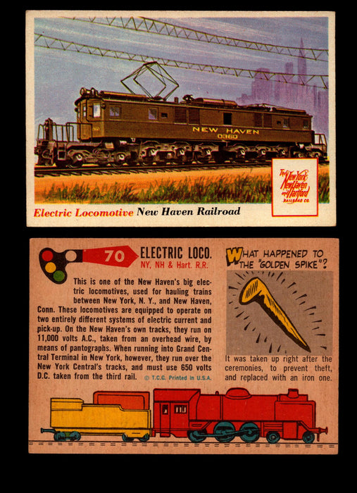 Rails And Sails 1955 Topps Vintage Card You Pick Singles #1-190 #70 Electric Loco  - TvMovieCards.com