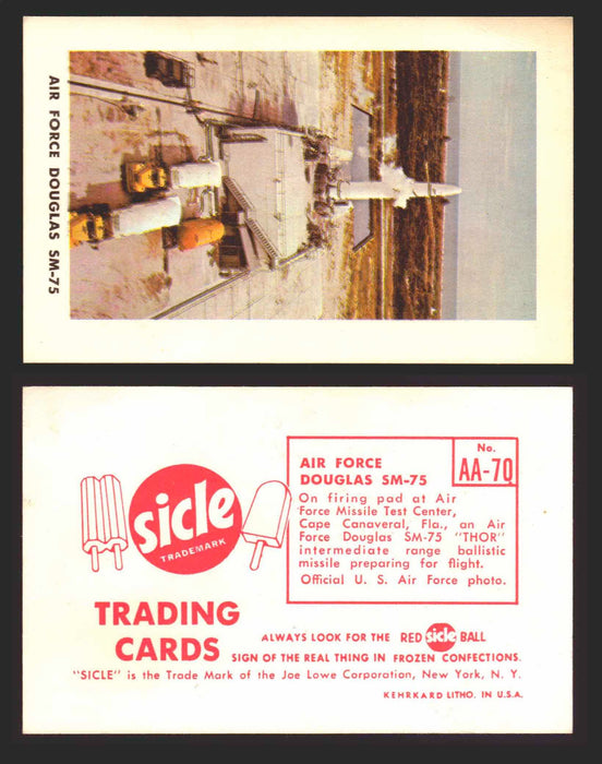 1959 Sicle Airplanes Joe Lowe Corp Vintage Trading Card You Pick Singles #1-#76 AA-70	Air Force Douglas SM-75  - TvMovieCards.com
