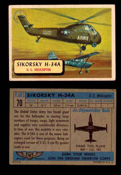 1957 Planes Series II Topps Vintage Card You Pick Singles #61-120 #70  - TvMovieCards.com
