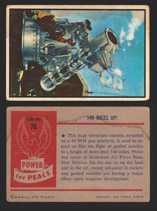 1954 Power For Peace Vintage Trading Cards You Pick Singles #1-96 70   140 Miles Up!  - TvMovieCards.com