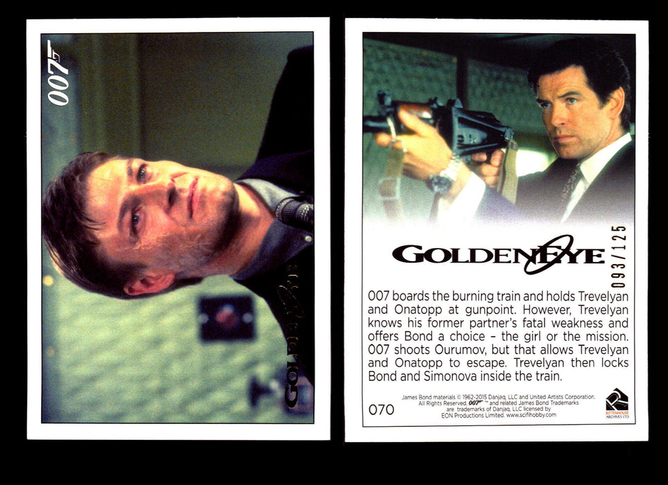 James Bond Archives 2015 Goldeneye Gold Parallel Card You Pick Single #1-#102 #70  - TvMovieCards.com