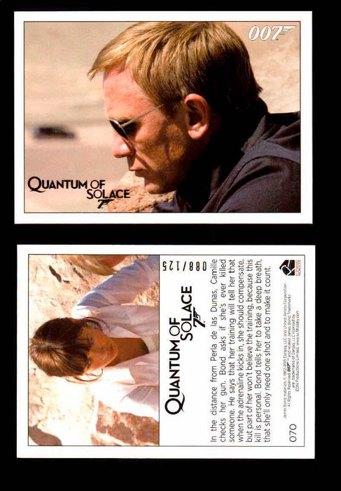James Bond Archives Quantum of Solace Gold Parallel You Pick Single Cards #1-90 #70  - TvMovieCards.com