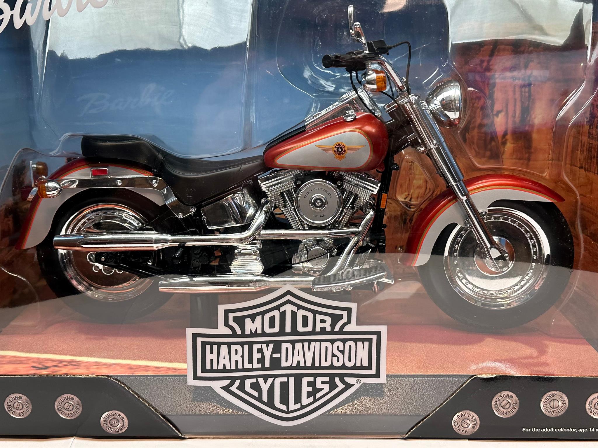 MATTEL/マテル ハーレー・ダビッドソン Fatboy Motorcycle FOR BARBIE 26132 バービー Mattel 26132 Fatboy Harley Davidson Motorcycle for Barbie for sale