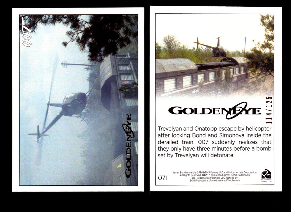 James Bond Archives 2015 Goldeneye Gold Parallel Card You Pick Single #1-#102 #71  - TvMovieCards.com