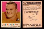 1959 Topps Football Trading Card You Pick Singles #1-#176 VG/EX #	71	Ken Panfil  - TvMovieCards.com