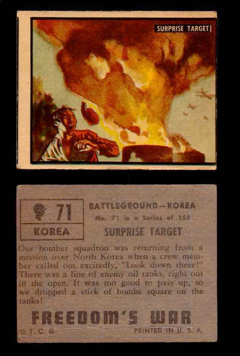 1950 Freedom's War Korea Topps Vintage Trading Cards You Pick Singles #1-100 #71  - TvMovieCards.com