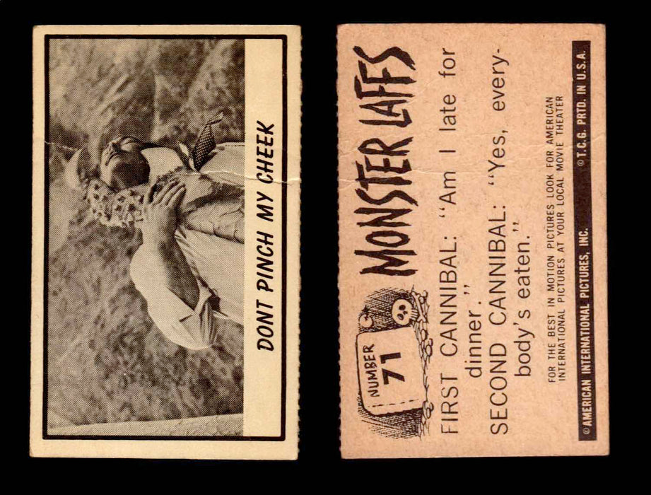 1966 Monster Laffs Midgee Vintage Trading Card You Pick Singles #1-108 Horror #71  - TvMovieCards.com