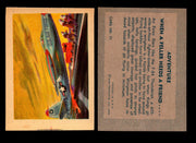 1956 Adventure Vintage Trading Cards Gum Products #1-#100 You Pick Singles #71  F-84 Thunderjet / When a Feller Needs a Friend  - TvMovieCards.com