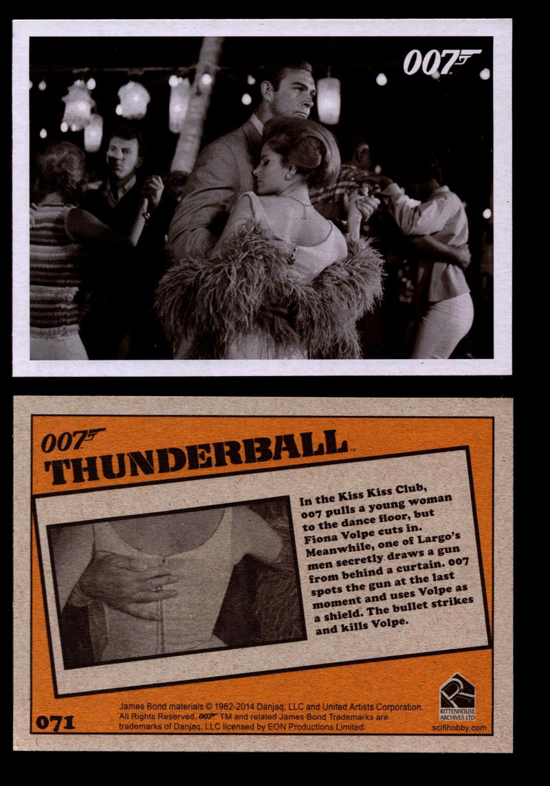 James Bond Archives 2014 Thunderball Throwback You Pick Single Card #1-99 #71  - TvMovieCards.com