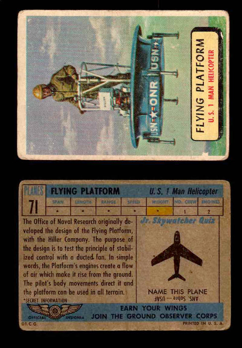 1957 Planes Series II Topps Vintage Card You Pick Singles #61-120 #71  - TvMovieCards.com