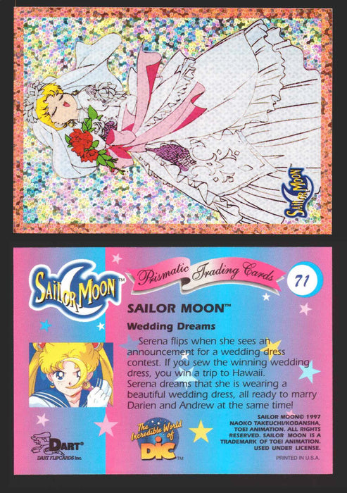 1997 Sailor Moon Prismatic You Pick Trading Card Singles #1-#72 Cracked 71   Wedding Dreams  - TvMovieCards.com