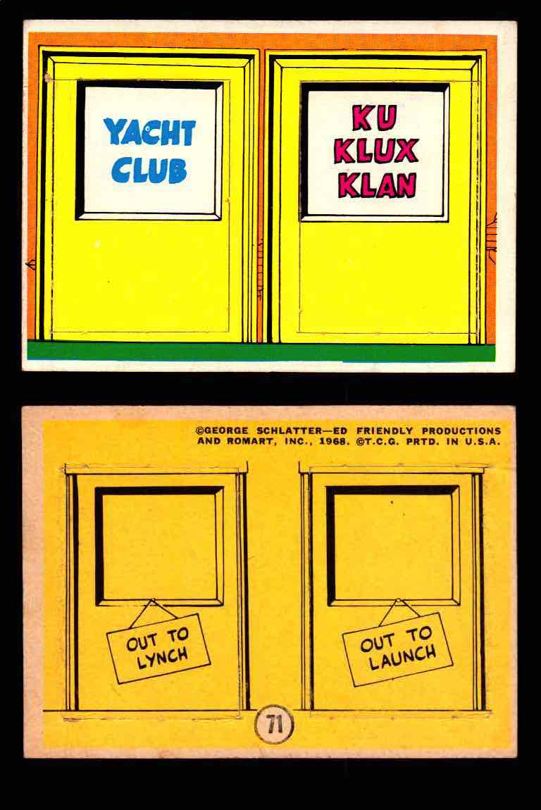 1968 Laugh-In Topps Vintage Trading Cards You Pick Singles #1-77 #71  - TvMovieCards.com