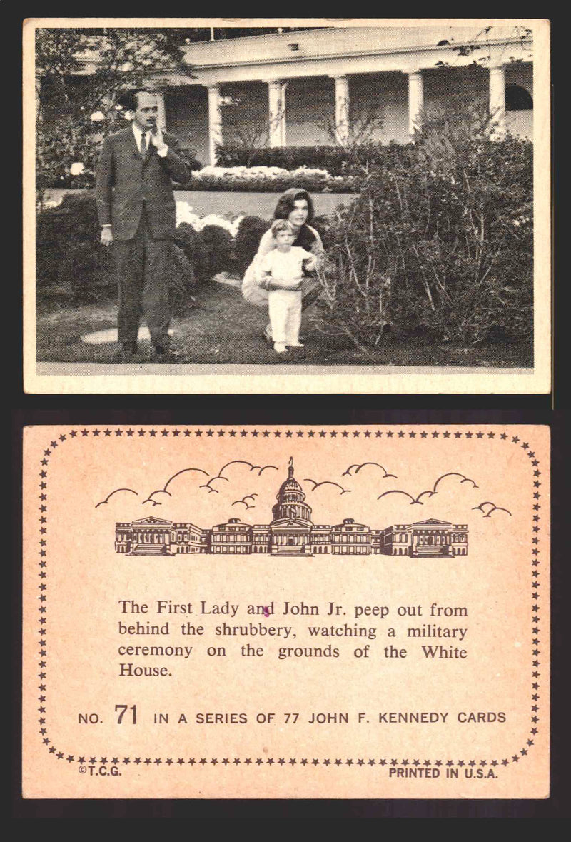 1964 The Story of John F. Kennedy JFK Topps Trading Card You Pick Singles #1-77 #71  - TvMovieCards.com